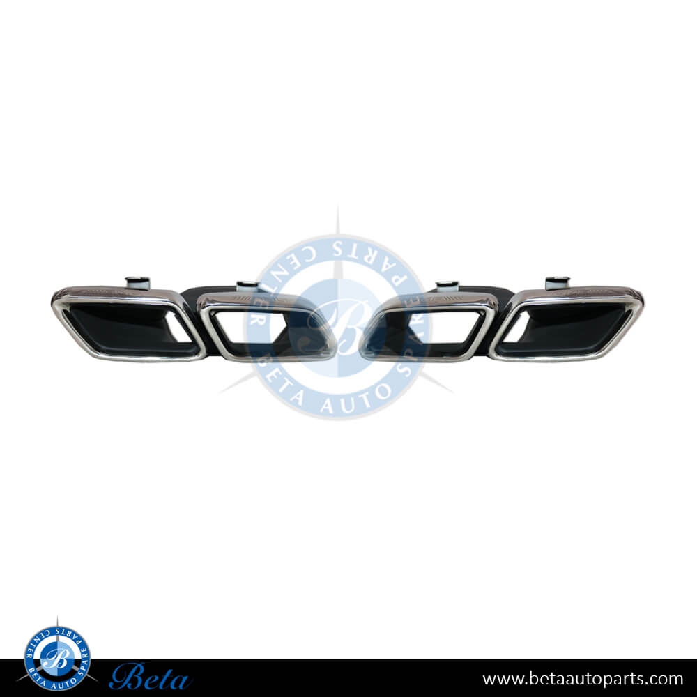 Exhaust Tips AMG C63/GLE63 Silver Color for Mercedes W205/ W166/ W292 2015-2018 models, Part Number 2054900727 / 2054900827 Exhaust Tips AMG C63/GLE63 Silver Color for Mercedes W205/ W166/ W292 2015-2018 models, Part Number 2054900727 / 2054900827